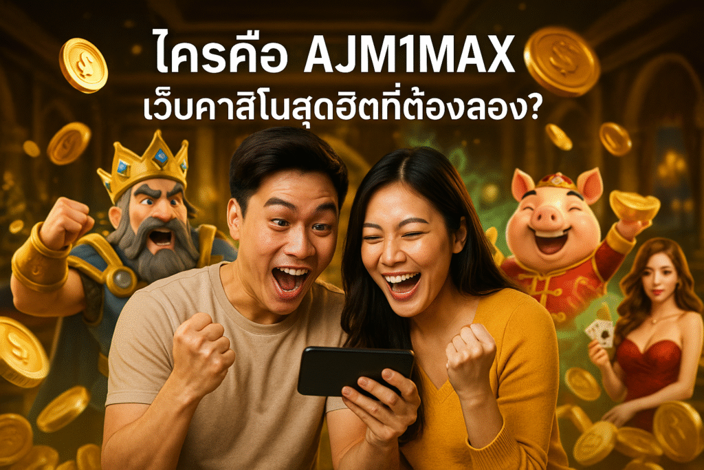 ใครคือ AJM1MAX เว็บคาสิโนสุดฮิตที่ต้องลอง?