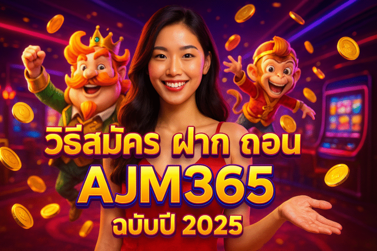 วิธีสมัคร ฝาก ถอน AJM365 ฉบับปี 2025