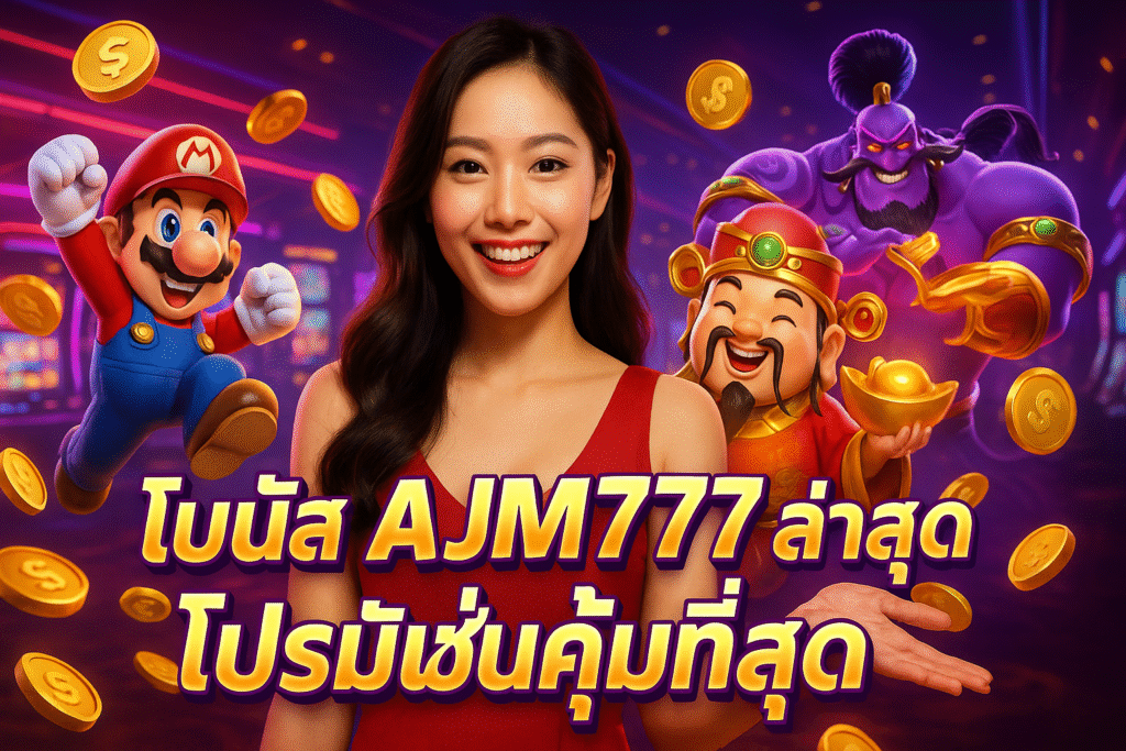 โบนัส AJM777 ล่าสุด โปรโมชั่นคุ้มที่สุด